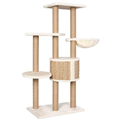 VidaXL Kattenmeubel met krabpalen 126 cm zeegras