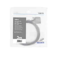 LogiLink UA0332 video kabel adapter 3 m USB Type-C DVI-D Zwart - thumbnail