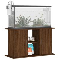 Aquariumstandaard 101x41x58 cm bewerkt hout bruin eikenkleur - thumbnail