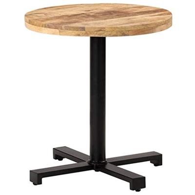 VidaXL Bistrotafel rond ø70x75 cm ruw mangohout VidaXL Bistrotafel rond ø70x75 cm ruw mangohout