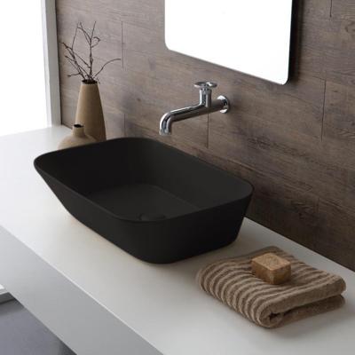 Waskom By Goof Mees Design Opbouw Wastafel Rechthoek 60x42 cm Mat Zwart By Goof Waskom By Goof Mees Design Opbouw Wastafel Rechthoek 60x42 cm Mat Zwart By Goof