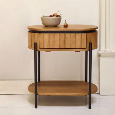 Kave Home Nachtkastje 'Licia' Mangohout, Met 1 lade