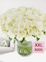 100 witte rozen - XL rozen - Snowstorm - thumbnail