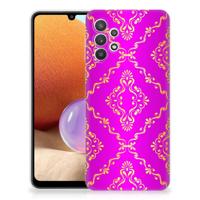 Siliconen Hoesje Samsung Galaxy A32 4G | A32 5G Enterprise Editie Barok Roze - thumbnail