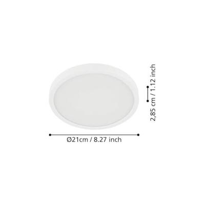 Eglo Badkamer lamp Fueva 5 IP44 - Wit - 21cm 900647