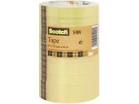 Plakband scotch 508 15mmx66m transparant 10 rollen - thumbnail