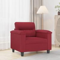 Fauteuil 60 cm kunstleer wijnrood - thumbnail