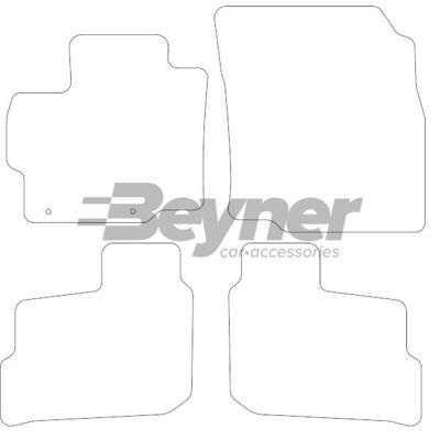 Velours Automatten passend voor Mitsubishi Space Star 2016- 4 HL1525274