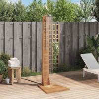 VidaXL Buitendouche 70x75x204 cm massief teakhout - thumbnail