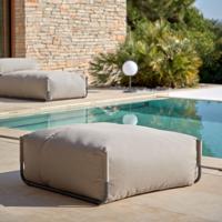 Kave Home Modulaire Outdoor Bank 'Square' Poef, kleur Groen - thumbnail