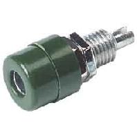 SKS Hirschmann BIL 20 gn Laboratoriumbus Bus, inbouw verticaal Stift-Ø: 4 mm Groen 1 stuk(s) - thumbnail