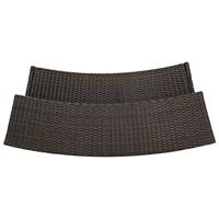 Tuinbartafel 120x55x110 cm poly rattan bruin - thumbnail