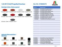 Italeri 1/35 M110A1 Self Propelled Howitzer - thumbnail