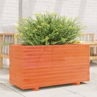 Plantenbak 90x40x49,5 cm massief grenenhout wasbruin - thumbnail