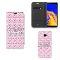 Samsung Galaxy J4 Plus Design Case Flowers Pink DTMP - thumbnail