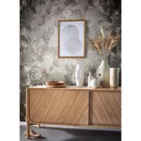 Noordwand behang botanica large leaves metallic - thumbnail