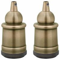 Lamphouders 2 st brons E27 - thumbnail