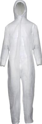 Asatex Wegwerpoverall | maat XL | wit | PSA-categorie I | 1 stuk - PP-1L/XL PP-1L/XL