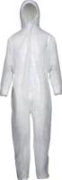 Asatex Wegwerpoverall | maat XL | wit | PSA-categorie I | 1 stuk - PP-1L/XL PP-1L/XL - thumbnail
