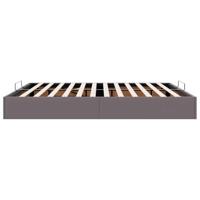 Bedframe zonder matras 200x200 cm kunstleer grijs - thumbnail