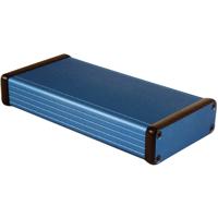 Hammond Electronics 1455J1601BU Universele behuizing 160 x 78 x 27 Aluminium Blauw 1 stuk(s) - thumbnail