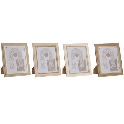 Fotolijsten Home ESPRIT Kristal Hout MDF Scandinavisch 23 x 2,8 x 28 cm (4 Stuks)