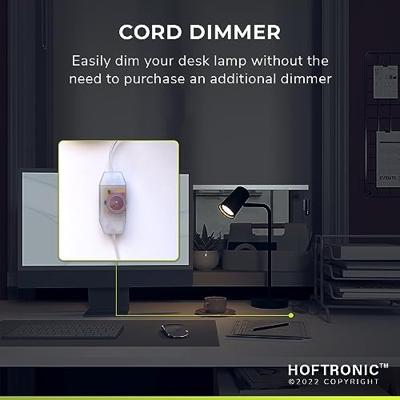 Riga - LED Tafellamp - 4 Watt 345 lumen - 2700K Warm wit- Kantelbaar en Draaibaar - Ingebouwde snoerdimmer - Bureaulamp - GU10 - IP20 voor binnen - Zwart Riga - LED Tafellamp - 4 Watt 345 lumen - 2700K Warm wit- Kantelbaar en Draaibaar - Ingebouwde snoerdimmer - Bureaulamp - GU10 - IP20 voor binnen - Zwart