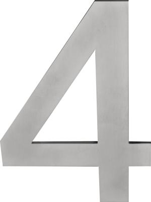Formani Square LSQHN250 huisnummer - mat RVS