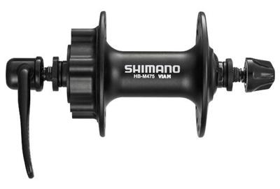 Shimano Voornaaf fh-m475 - 36 gaats - 6 bouts met remschijfbevestiging - zwart