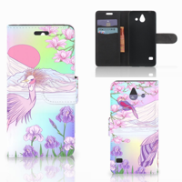 Huawei Ascend Y550 Telefoonhoesje met Pasjes Bird - thumbnail