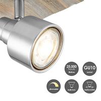 Light depot - LED opbouwspot Drift - 12 cm - mat staal - Outlet - thumbnail