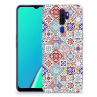 OPPO A5 2020 TPU Siliconen Hoesje Tiles Color - thumbnail