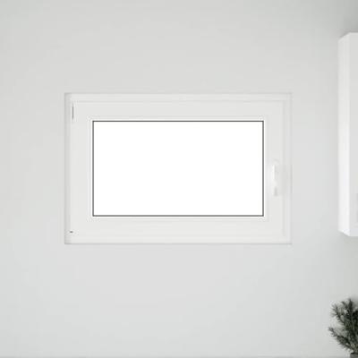 Kelderraam "RISOR" 90x50 cm draai-kiep DIN links wit