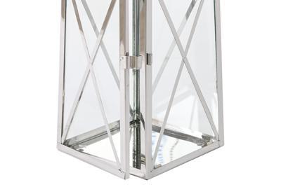 Lykta Home ESPRIT Zilverkleurig Kristal Staal Verchroomd 20 x 20 x 48 cm (3 Onderdelen)