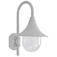 VidaXL Tuin wandlamp e27 42 cm aluminium wit - thumbnail