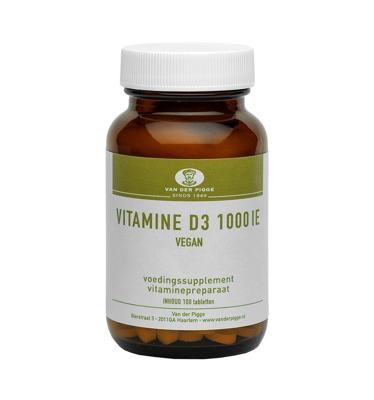 van der Pigge Vitamine D 1000IE vegan 100 Tabletten van der Pigge Vitamine D 1000IE vegan 100 Tabletten
