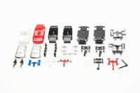 Herpa 013109-002 H0 Auto Volkswagen Tiguan met waarschuwingsbalk, rood en wit - thumbnail