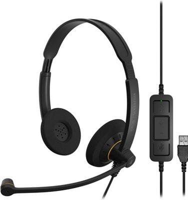 EPOS I SENNHEISER IMPACT SC 60 USB ML - Koptelefoon - op oor - met bekabeling - USB - zwart met oranje accenten EPOS I SENNHEISER IMPACT SC 60 USB ML - Koptelefoon - op oor - met bekabeling - USB - zwart met oranje accenten
