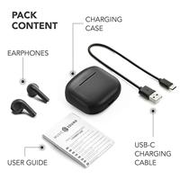 Music Sound | Swag - Draadloze Capsule Hoofdtelefoon - Tot 20 uur luistertijd - Bluetooth - Zwart - thumbnail