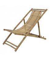 Bamboe strandstoel inklapbaar tuinstoel - thumbnail