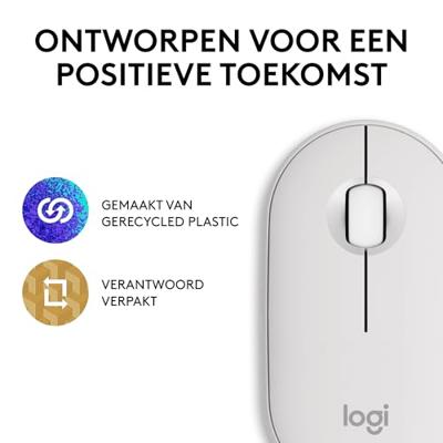 Logitech 910-007013 muis Reizen Ambidextrous RF-draadloos + Bluetooth Optisch 4000 DPI - thumbnail