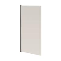 Badwand VM Go Megalo 75x130cm Scharnierend Chroom Profiel 4mm Veiligheidsglas - thumbnail