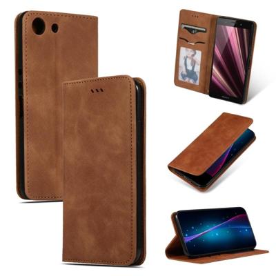 Retro huid feel Business magnetische horizontale Flip lederen case voor Sony Xperia XZ4 compact (bruin) Retro huid feel Business magnetische horizontale Flip lederen case voor Sony Xperia XZ4 compact (bruin)