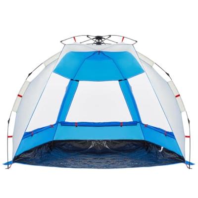 VidaXL Strandtent 2-persoons waterdicht snelontgrendeling azuurblauw VidaXL Strandtent 2-persoons waterdicht snelontgrendeling azuurblauw