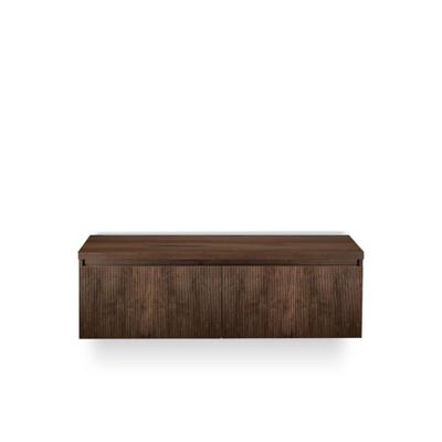 Frozen 3d Badmeubelset 140 cm - Greeplijst in kleur - Incl. Bovenblad Dark Oak