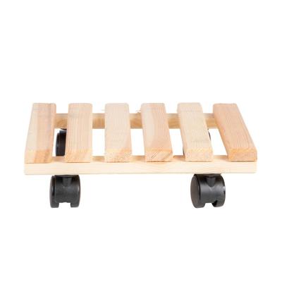 Esschert Design Plantentrolley Naturel 29x29cm Esschert Design Plantentrolley Naturel 29x29cm