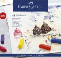 Pastelkrijt Faber Castell halve lengte 48 stuks - thumbnail