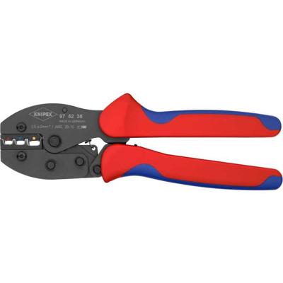 KNIPEX preciforce 97 52 36 sb krimptang (rood/blauw, strippen, krimpen 0.5 - 6.0mm²)