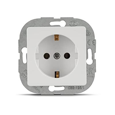 REV 0510042992 Wandcontactdoos met randaarde Inzetstuk PrimaLuxe Wit 1 stuk(s)