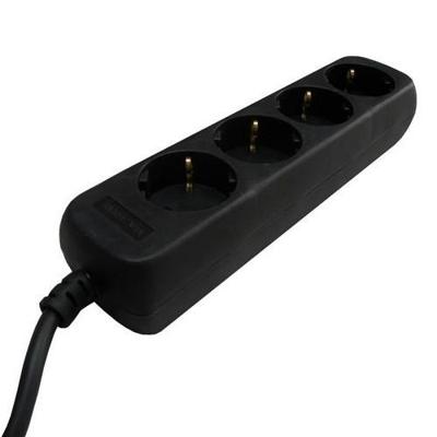 VB Stekkerdoos TCD 4V +RA 3.0 meter 3x1.5mm² zwart